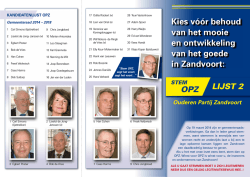 OPZ folder - OPZandvoort
