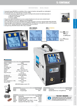 INVERTERS - MIG/MAG