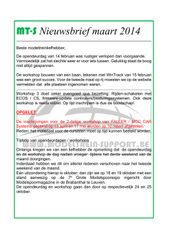 MT-S Nieuwsbrief maart 2014