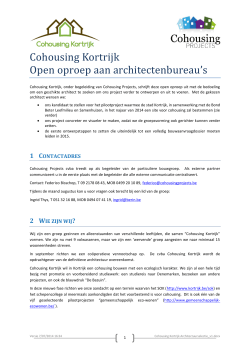 Cohousing Kortrijk Architectuurselectie_v1