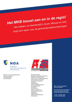 Het MKB bouwt aan en in de regio!
