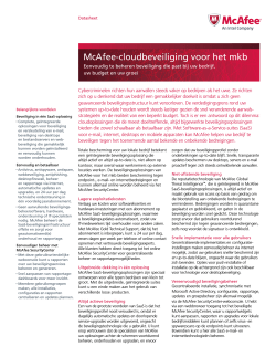 McAfee-cloudbeveiliging voor het mkb