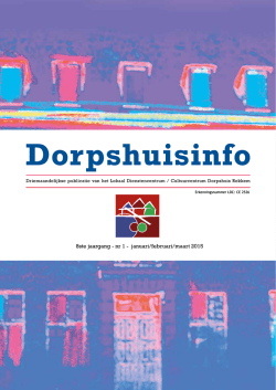 Dorpshuisinfo. - Lokaal dienstencentrum Allegro