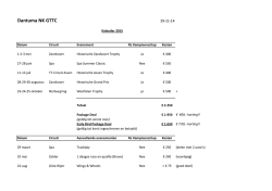 NKGTTC Kalender 2015