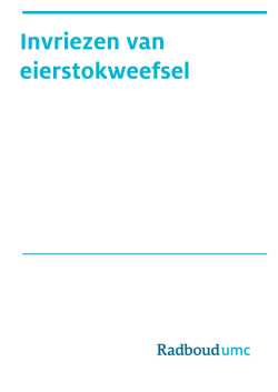 Invriezen van eierstokweefsel