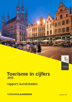 Toerisme in cijfers - Toerisme Vlaanderen