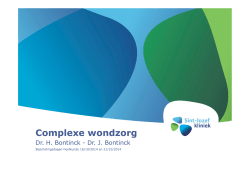 Dr Bontinck - Complexe wondzorg