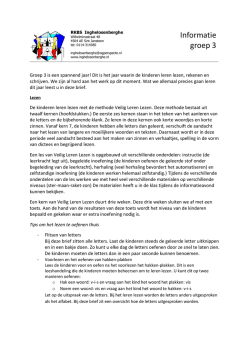 informatiebrief - Inghelosenberghe