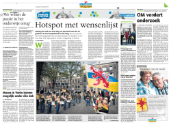 Hotspot met wensenlijst
