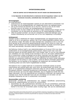 INTENTIEVERKLARING Overwegingen De
