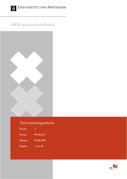ARIS proceshandboek Activamanagement