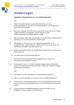 hoofdstuk 4 Management van non-profitorganisaties