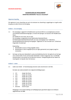 HUISHOUDELIJK REGLEMENT