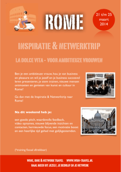 flyer Rome 21-25 maart 2014 kopie