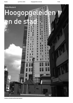 Hoogopgeleiden en de stad