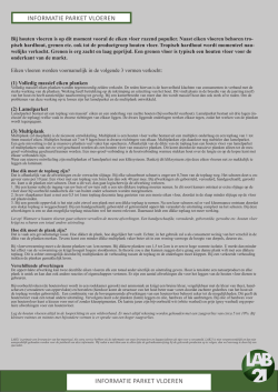 Informatie houten vloeren