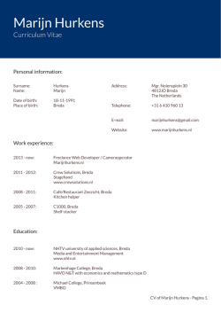 Portfolio of Marijn Hurkens