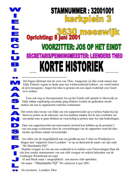 historiek wielerclub - Wielerclub Maaslandse Pijl