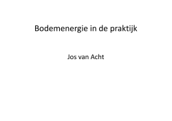 Presentatie WKO Jos van Acht.