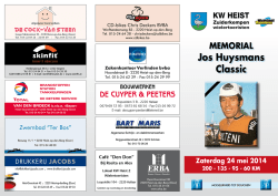 Jos Huysmans Classic - Wielertoeristen Heist Zuiderkempen