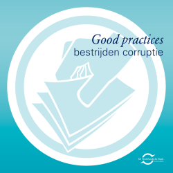 Good Practices - bestrijden corruptie