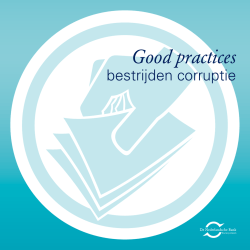Good Practices - bestrijden corruptie