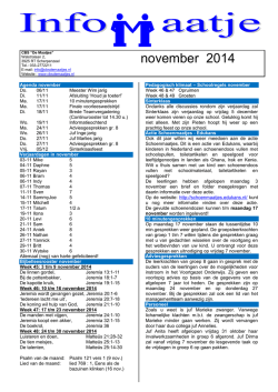 Infomaatje november 2014