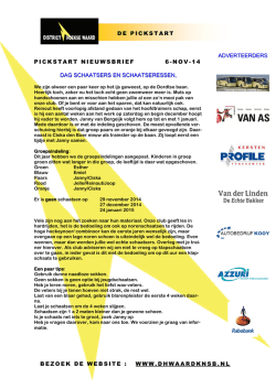 Jaarplanning en informatie