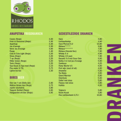 dranken HR - Grieks restaurant Rhodos Gemert