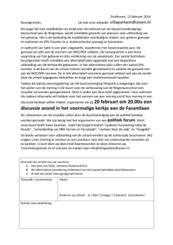 discussie avond in het voormalige kerkje aan de Fazantlaan.