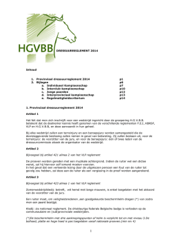 DRESSUURREGLEMENT 2014