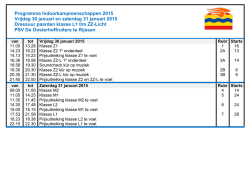 dressuur paarden Rijssen 30 en 31 januari 2015