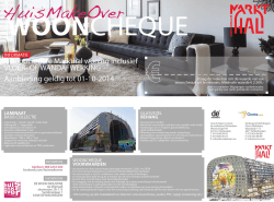 HuisMakeOver Wooncheque - Markthal Rotterdam