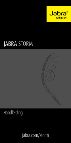 Jabra Storm Handleiding