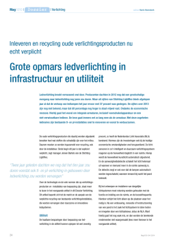 Grote opmars ledverlichting in infrastructuur en utiliteit