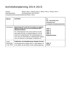 Download onderstaande activiteitenplanning