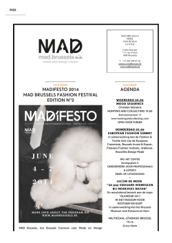 MADIFESTO 2014 - MAD BRUSSELS FASHION