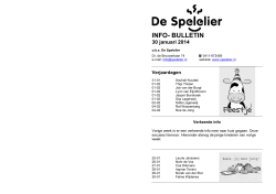 Info Spelelier - De Spelelier