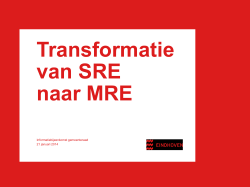 Transformatie van SRE naar MRE