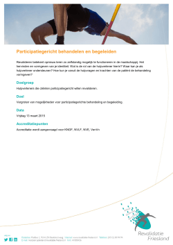Participatiegericht behandelen en begeleiden