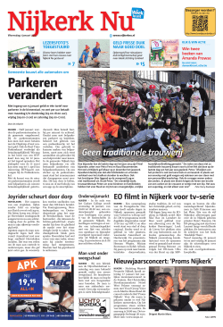Nijkerk Nu - 7 januari 2015 pagina 1