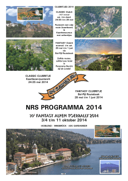 NRS PROGRAMMA 2014
