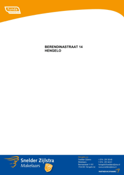 BERENDINASTRAAT 14 HENGELO - Snelder Zijlstra Makelaars