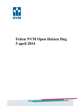 Feiten NVM Open Huizen Dag 5 april 2014