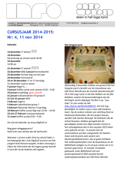 Informatiebrief nr. 4