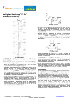 1100 Pole Veiligheidsstang Montagehandleiding