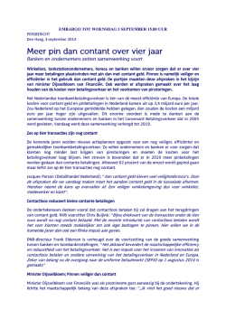het persbericht - Koninklijke Horeca Nederland