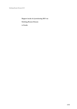 Download de pdf van het jaarverslag 2013.