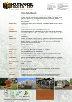 Informatieblad: Sapucaia