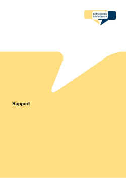 Rapport - Nationale Ombudsman